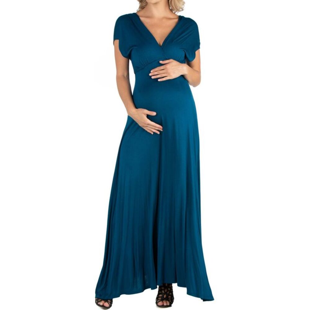 24seven Womens Solid Maxi Dress, NWT